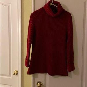 Beautiful burgundy turtleneck sweaters